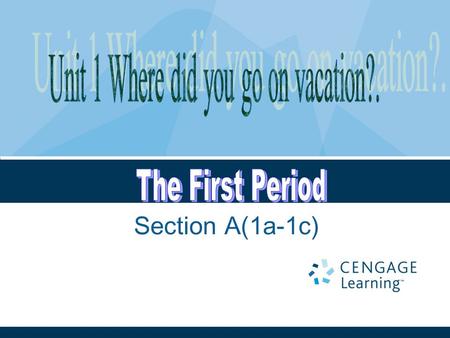 Section A(1a-1c). Aims and language points: Teaching aims （教学目标） 1 ．学会谈论自己和他人过去发生的事情和活动。 2 ． 能够熟练的运用本节课出现的动词短语。 Language points ( 语言点 ) 1. 词汇： 动词词组（过去式形式）：