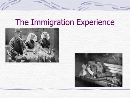 The Immigration Experience To Stay Or Not To Stay That is the question… For most deciding to leave home was the hardest part. Next Step Completing Completing.