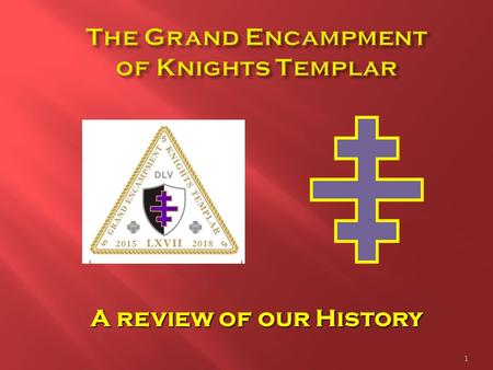 A review of our History 1. 2  Origin traces back to the Crusades  Organized by Hugh de Payen in 1118  Recognized and sanctioned by Baldwin II, King.