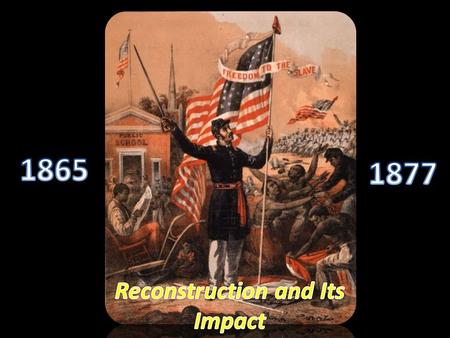 Reconstruction Andrew Johnson Rebuilding the South after the Civil War. Became the President of the U.S. after the assassination of Lincoln.