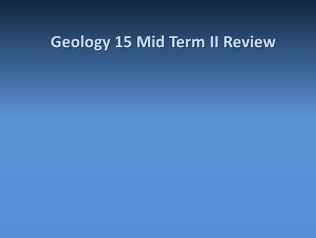 Geology 15 Mid Term II Review. Focal mechanisms are diagrams made from first motion seismologic records that show the possible motion on a fault, and.