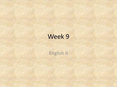 Week 9 English II. 1.Autonomy-n- independence or freedom, as of the will or one's actions 2.Clemency-n- forgiveness for a crime 3.Coincidental- adj- happening.