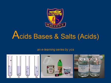 Acids Bases & Salts (Acids)