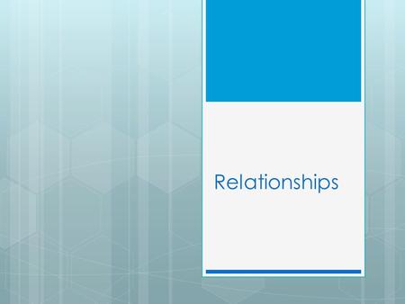 Relationships. Learning GoalsSuccess Criteria I will understand what the word “chastity” means and will understand the importance of effective sexual.