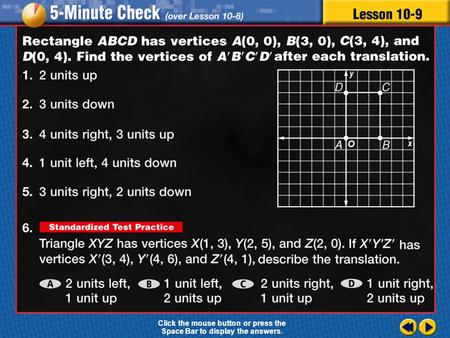 Transparency 9 Click the mouse button or press the Space Bar to display the answers.