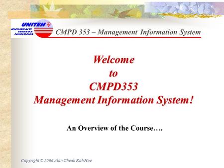 Management Information System!