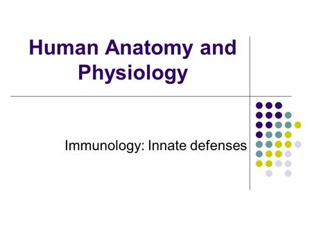 Human Anatomy and Physiology