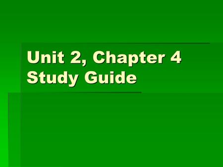 Unit 2, Chapter 4 Study Guide. Question #1  What are oil and natural gas important natural resources in Louisiana?