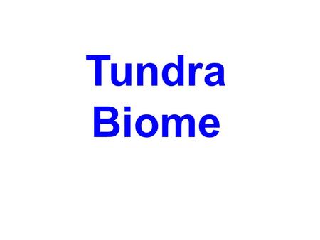 Tundra Biome. TundraTaigaTemperate GrasslandsDesert Temperate/Deciduous ForestTropical Grasslands (Savanna) Semi-arid Desert Alpine Chaparrel GrasslandsRainforest.