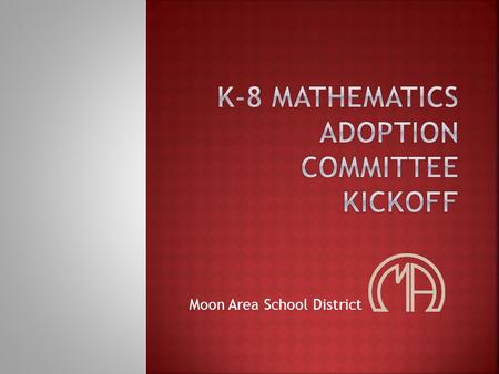 Moon Area School District.   tml  tml 