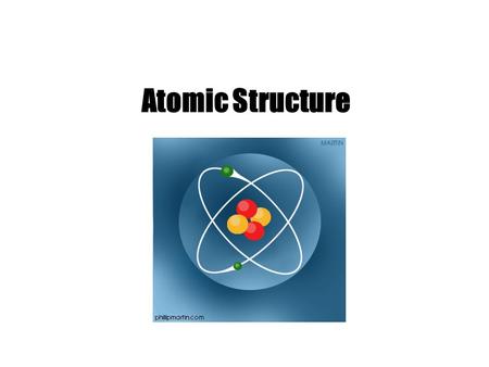 Atomic Structure.