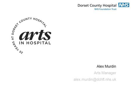 Alex Murdin Arts Manager