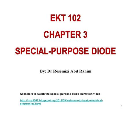 SPECIAL-PURPOSE DIODE