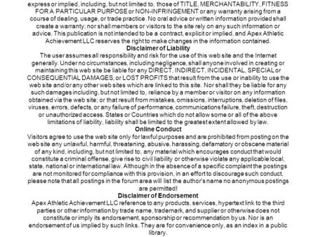 Legal Disclaimers Accuracy Every effort is made to provide information that is accurate. However any information contained in this website or the “article.