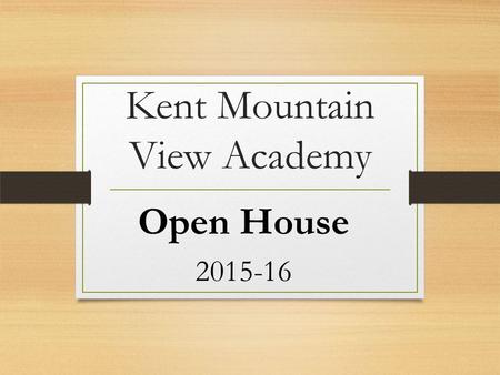 Kent Mountain View Academy