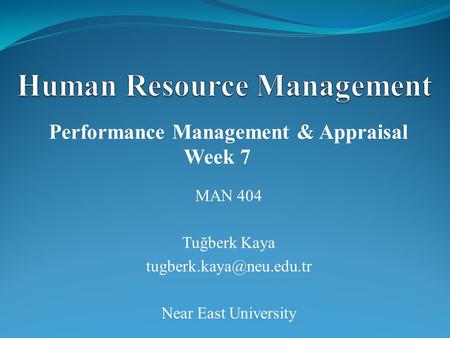 Human Resource Management