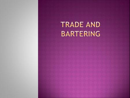  Trade, the business of buying and selling goods, between regions was important in the transfer of ideas from the Near East (Middle East) to area on.