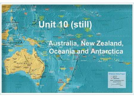 Australia, New Zealand, Oceania and Antarctica