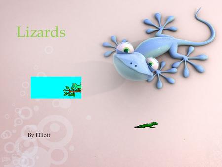 Lizards By Elliott.  All about Lizards -Lizards are reptiles. -Some types of lizards include: -Chameleons -Geckos -Iguanas -Komodo dragons.