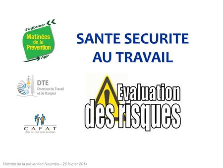 SANTE SECURITE AU TRAVAIL