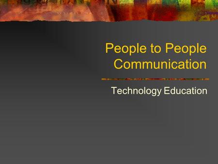 People to People Communication Technology Education.