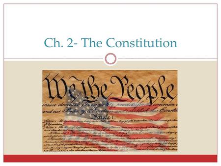 Ch. 2- The Constitution. What is Government? Government- institution by which a society makes & enforces its public policy Public Policy- actions the.