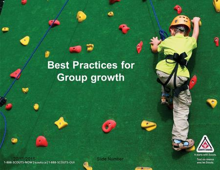 Slide Number1 Best Practices for Group growth 20/11/2015.