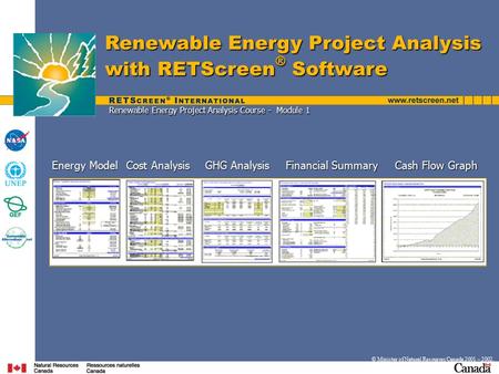 Renewable Energy Project Analysis Course - Module 1