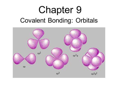 Covalent Bonding: Orbitals