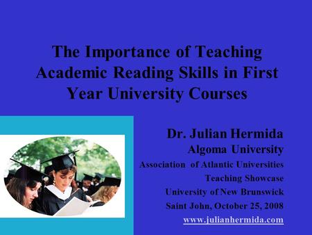 Dr. Julian Hermida Algoma University