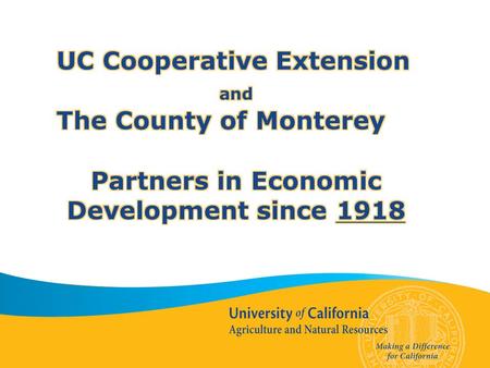 Agriculture in 1929 - Worth a total of $17.3 million $17.3 million would be $217 million Ag is in fact $4.0 billion in in in 1929 2010 2010 Since 1929,