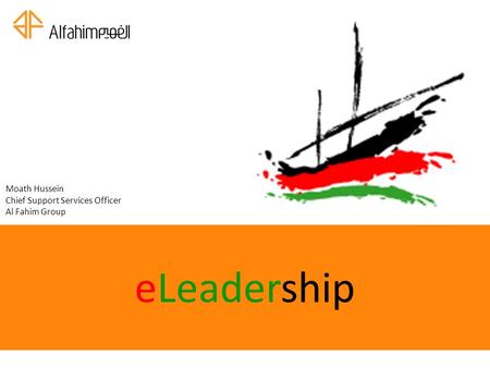 eLeadership Moath Hussein Chief Support Services Officer