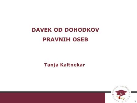 DAVEK OD DOHODKOV PRAVNIH OSEB