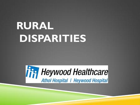 RURAL DISPARITIES. RURAL VS. URBAN RURAL SERVICES COMMISSION Role of the Commission  Core entity charged with examining the challenges of low- to moderate-income.