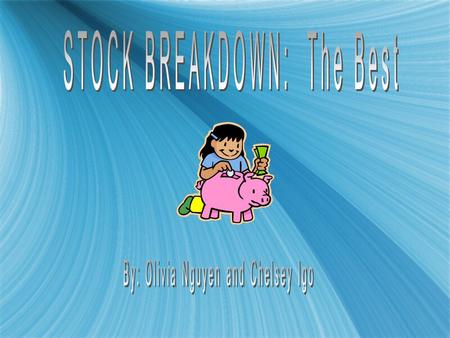 Goals: Make money, understand stocks, and find the best company to invest in. Time Frame: We invested in companies that were starting increase gradually.