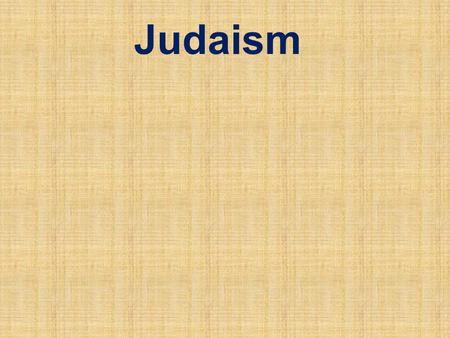 Judaism. What did we learn last time? That the movement towards monotheism was a slow process for the Hebrews. The Temple cult played the primary role.