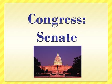 Members of Congress Legislator - Makes laws Committee Member - Screens bills - Oversees the executive branch’s enforcement of laws Constituent Representative.