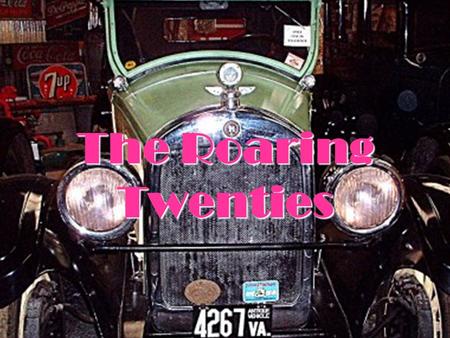 The Roaring Twenties. Changing Ways of Life  During the 1920s, urbanization continued to accelerate.  For the first time, more Americans lived in cities.