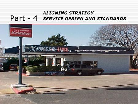 Part - 4 ALIGNING STRATEGY, SERVICE DESIGN AND STANDARDS.