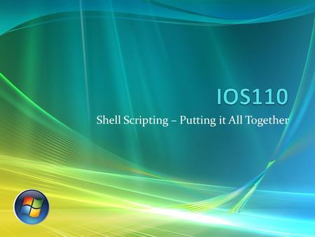 Shell Scripting – Putting it All Together. Agenda Escaping Characters Wildcards Redirecting Output Chaining and Conditional Chaining Unnamed and Named.