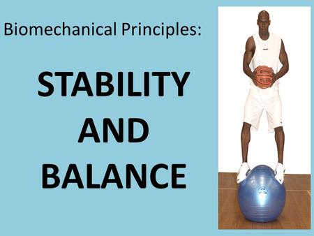 Biomechanical Principles: