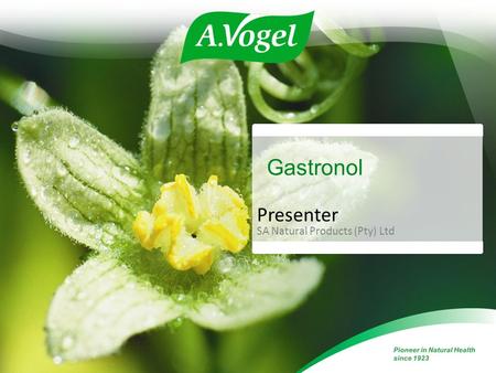 Gastronol Presenter SA Natural Products (Pty) Ltd.