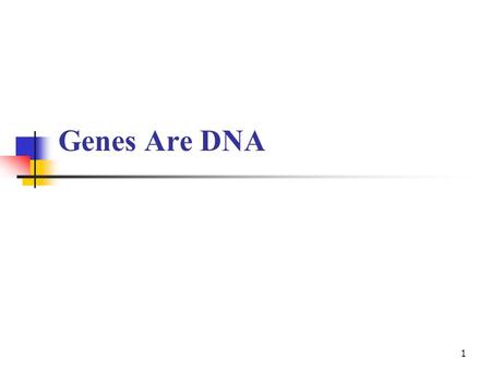 1 Genes Are DNA. Ex Biochem c1-genes DNA 2 1.1 Introduction Figure 1.2.