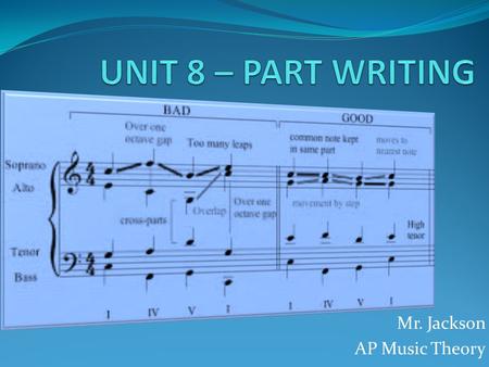 Mr. Jackson AP Music Theory