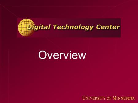 Overview. 2 Mission Point Of Entry Communication and collaboration between the university and industry Create, coordinate, and promote Interdisciplinary.