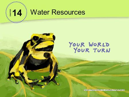 14 Water Resources CHAPTER. Looking for Water... in the Desert The 2300-kilometer Colorado River once flowed deep and wide across the Southwest to Mexico’s.