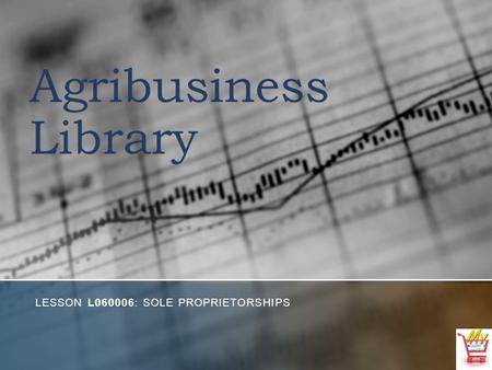 Lesson L060006: Sole Proprietorships