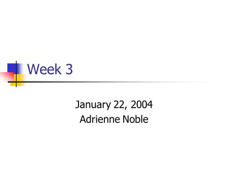 Week 3 January 22, 2004 Adrienne Noble. Today CVS – a great tool to use with your groups Threads – basic thread operations Intro to synchronization Hand.