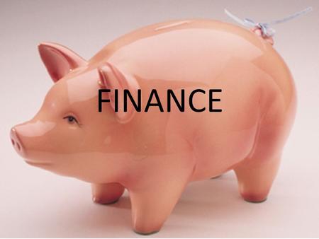 FINANCE. Finance Over the next two weeks we are going to be diving into finance – Business Finance Money management, budgeting, payroll, income, banking.