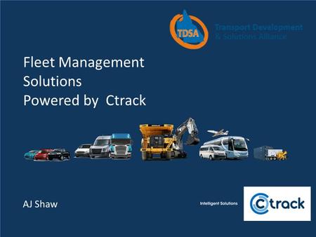 Fleet Management Solutions Powered by Ctrack AJ Shaw.